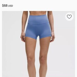 Lululemon Align Shorts 4” blue
